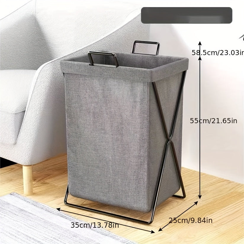 Contemporary Rectangular Laundry Hamper with Handles - Perfect for Bathroom, Bedroom, and Living Room Organization of Dirty Clothes - Foldable Design for Easy Storage