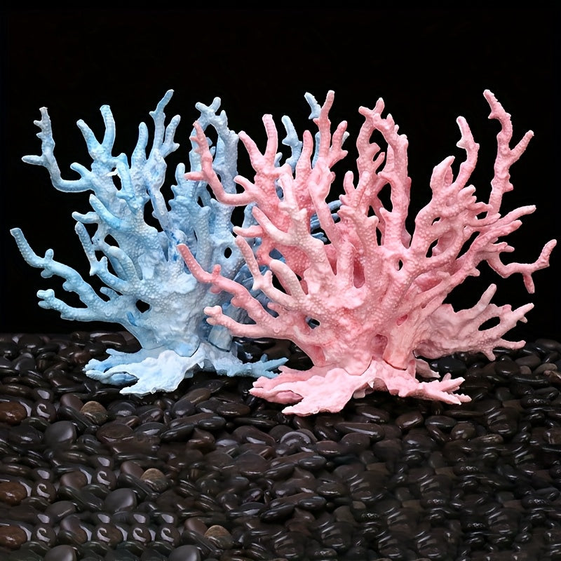 Imitation coral decoration for aquariums and living rooms.