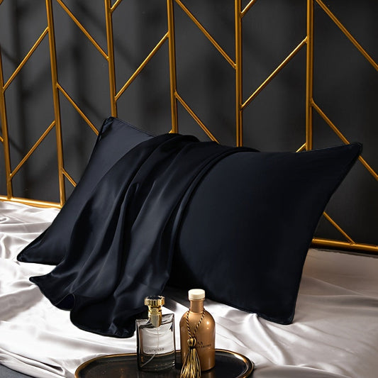 This sumptuous satin pillowcase is luxuriously soft, silky, and breathable, making it perfect for year-round use. Easy to care for with machine washable fabric, this long pillowcase does not include an insert.