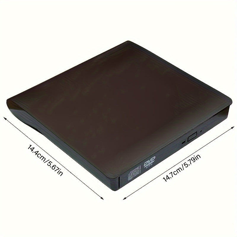 BIKILI USB 3.0 Portable DVD/CD player for Laptop, Desktop, Windows, Linux, Mac, iOS. Battery not included.