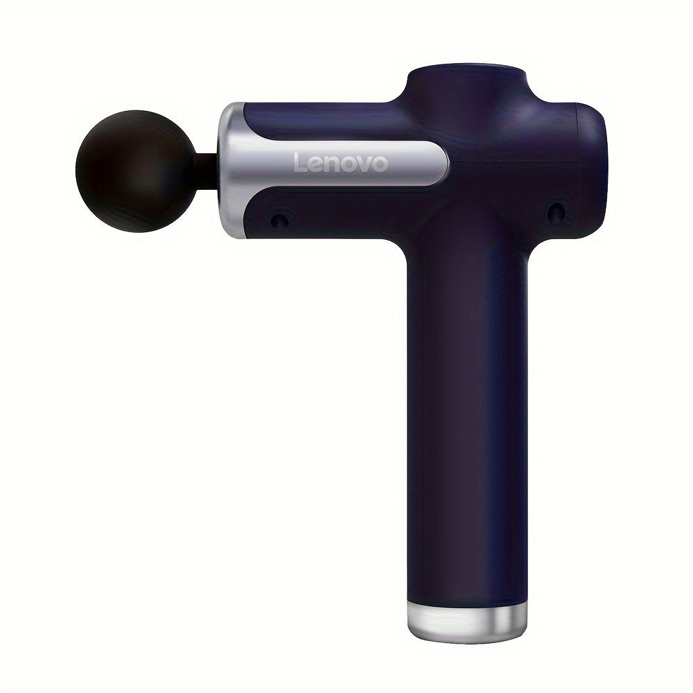 Quiet percussion massage gun with 8 heads, USB rechargeable, ideal for back, legs, and buttocks.