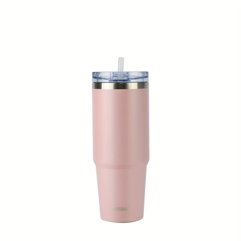 1 Watersy 30 oz stainless steel vacuum cup with double layer insulation, ice blaster feature, AS material water sealing slide lid with straw, and color box packaging.