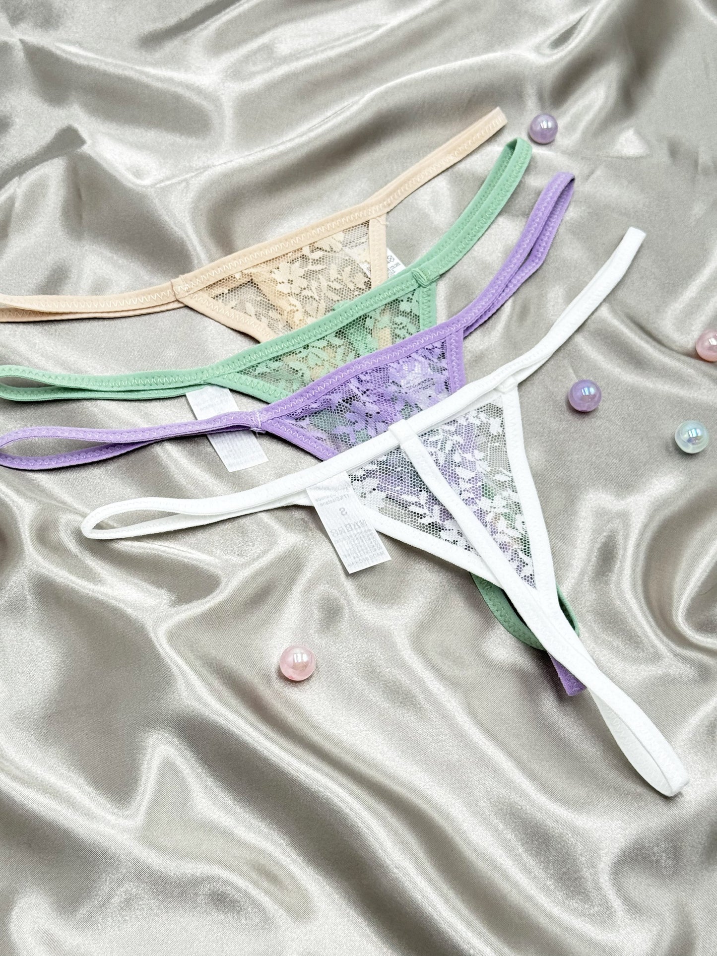 4 Women's Transparent Thongs