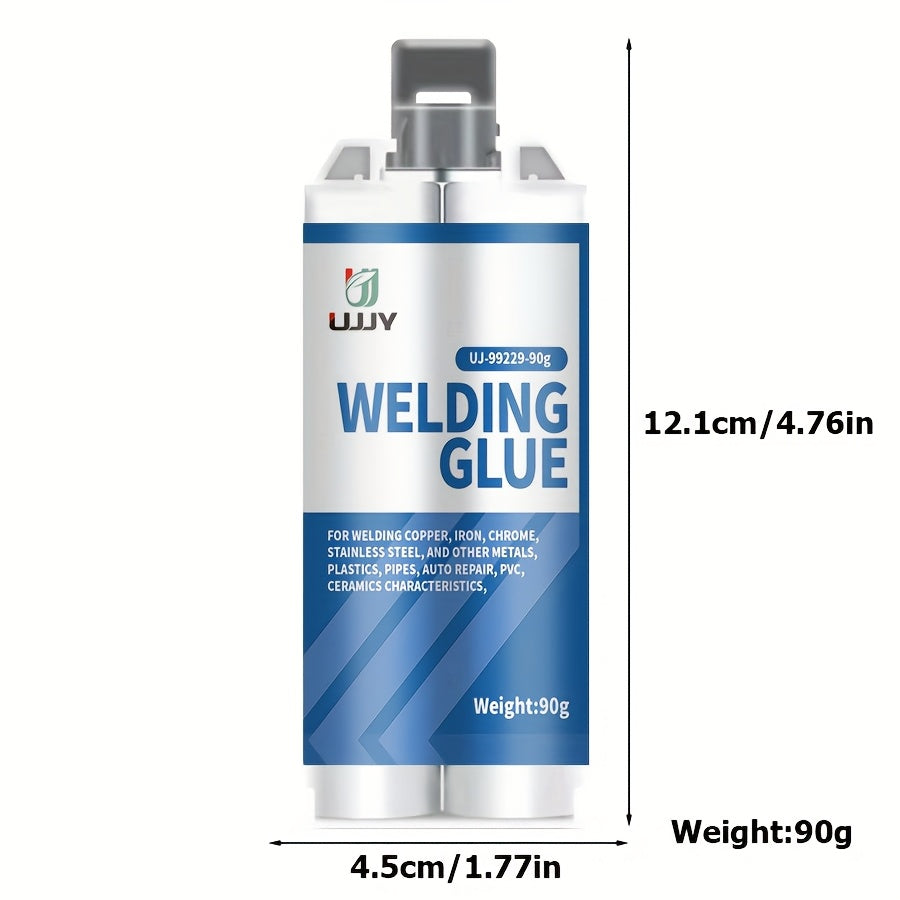 UPVY Strong Welding Glue - Waterproof, Oil-Resistant, High-Temperature Adhesive for various surfaces - Fast Curing, 80g + 30g tubes