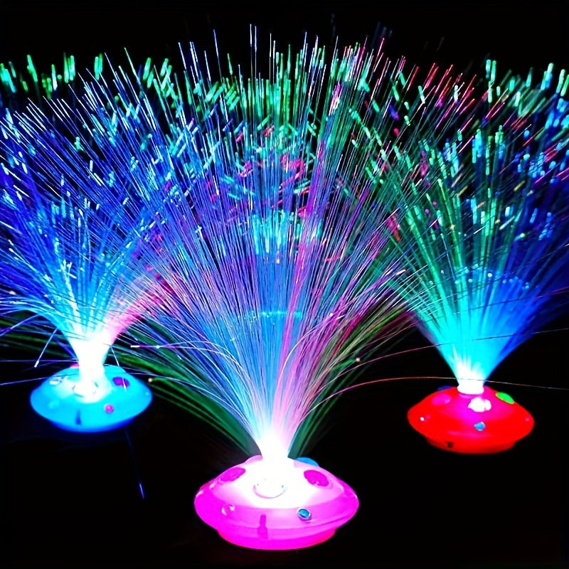 Buy 2 LED fiber optic lights with 8 modes for colorful holiday décor or as gifts. Features multiple light changes and flashes for New Year, friend, home, or garden decorations. Requires