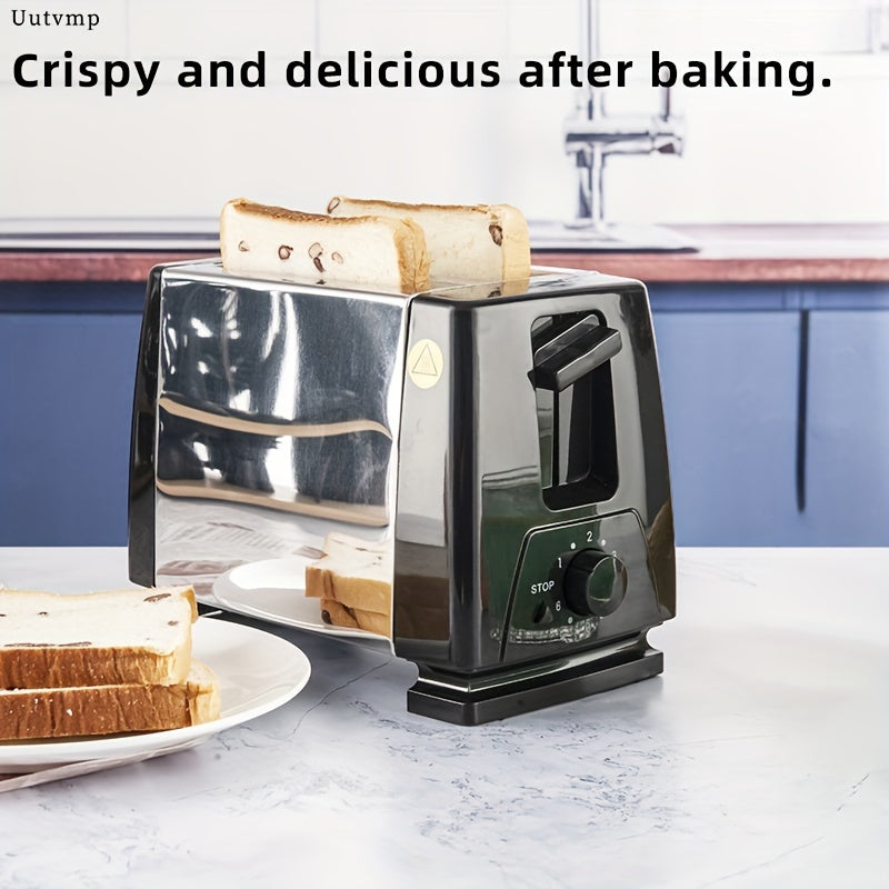 Automatic pop-up function with 6 speed timing for Uutvmp Toaster breakfast sandwich maker.