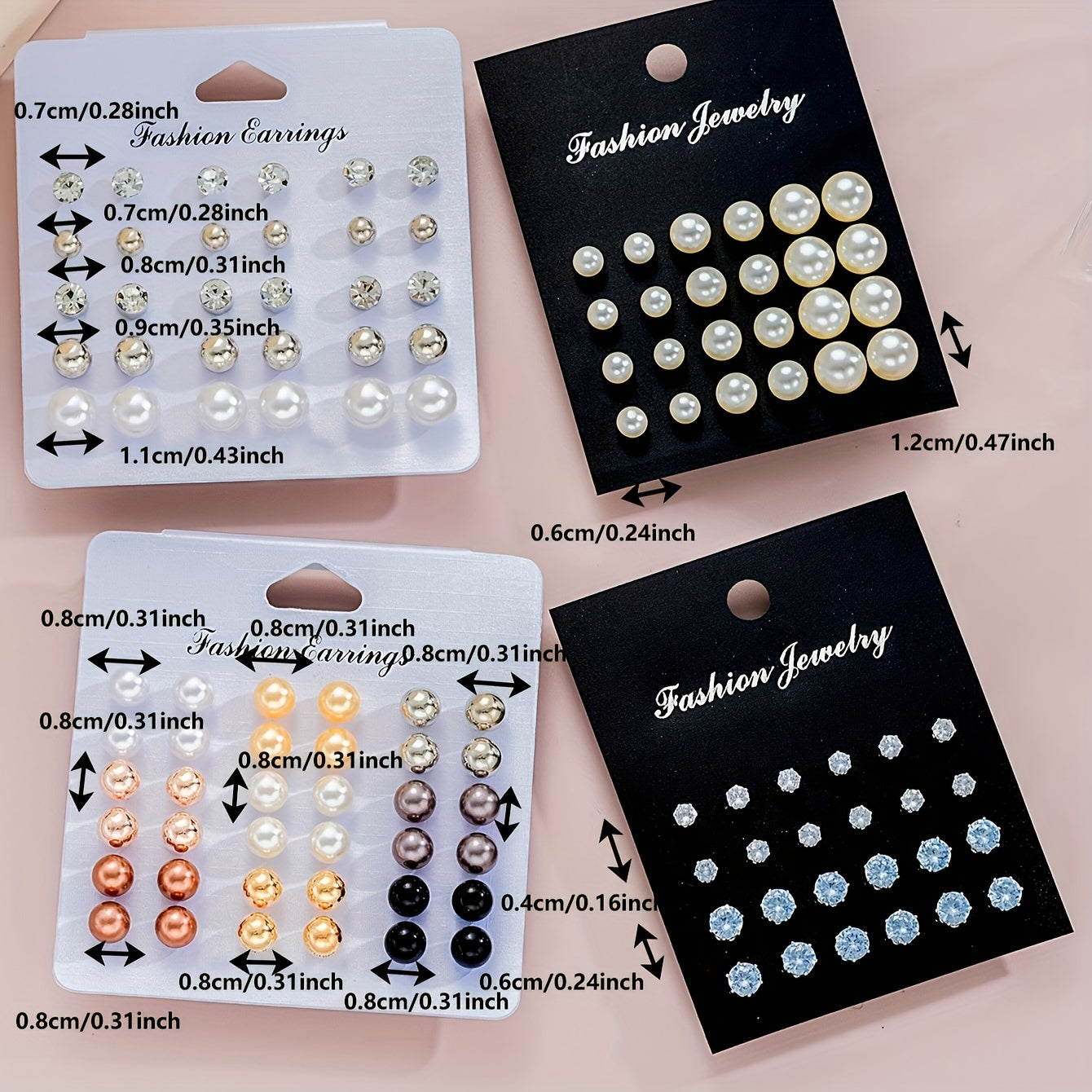 Elegant 91/114-piece Jewelry Collection for Women - Stylish & Minimalist Design featuring Faux Pearls and Rhinestone Details - Set includes Earrings, Rings, Necklaces, and Bracelets - Ideal for Everyday Wear, Special Events, and Celebrations - Packaging