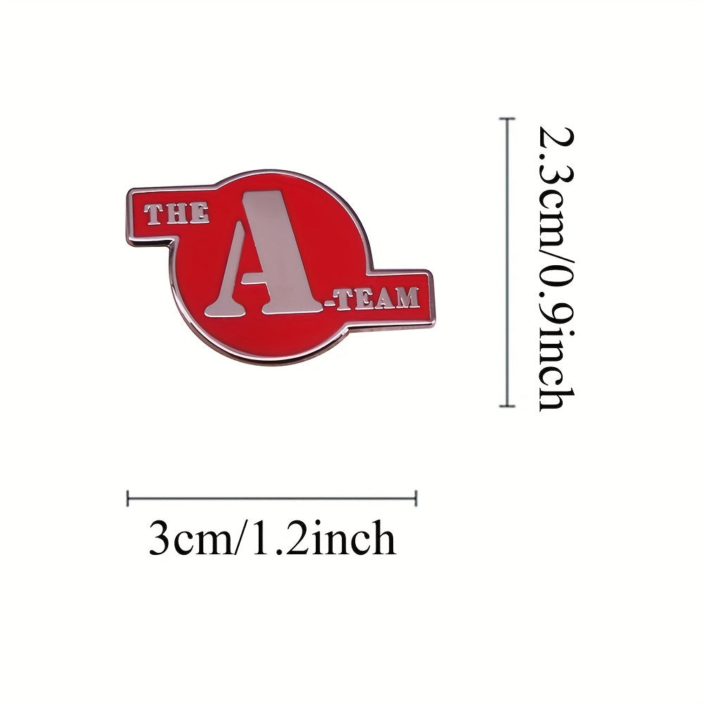 The A-Team has inspired this simple style enamel pin, crafted from alloy with no plating. It is a fashionable accessory perfect for daily wear and can be worn on clothing and hats throughout all seasons. This versatile brooch is a classic TV series