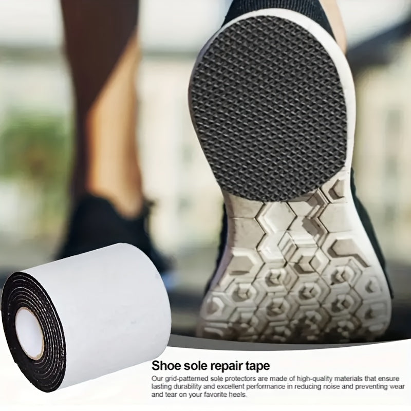 1 Roll of Self-Adhesive Shoe Sole Repair Tape: Durable EVA material, anti-slip, noise-reducing, ideal for high heels and sports shoes, odorless.