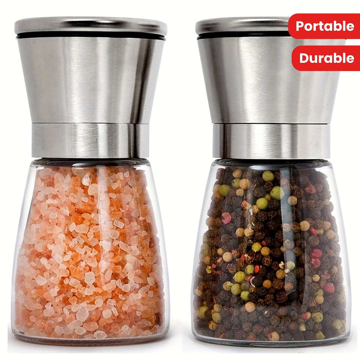 Portable and durable, this adjustable ceramic core grinder is perfect for camping, hiking, BBQs, and everyday kitchen use. Enjoy freshly ground pepper and sea salt wherever your culinary adventures take you.