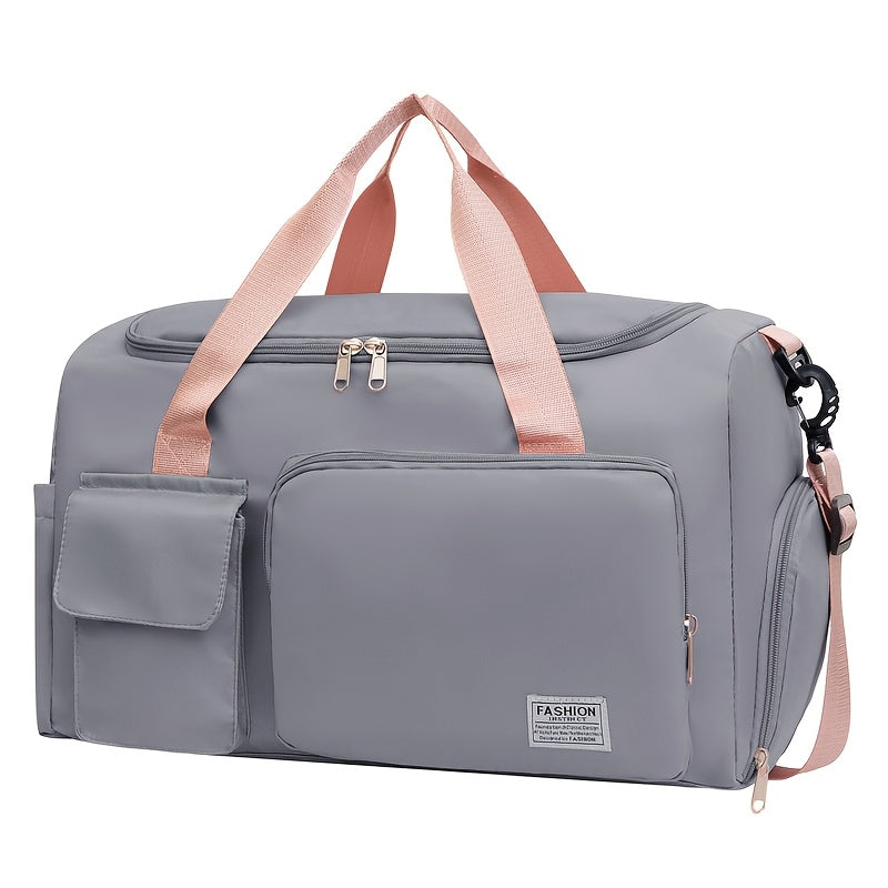 Sports fitness bag with wet/dry separation, multi-functional handbag for short trips and travel.