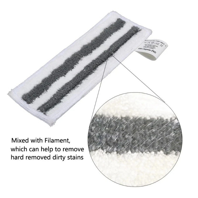 Set of 6 Microfiber Steam Mop Pads designed for use with Karcher Easyfix SC2 SC3 SC4 SC5 models, specifically made for Handheld Vacuum Cleaner Floor Attachment. Made from durable cloth material, these pads are fully compatible with various Steam Cleaners.