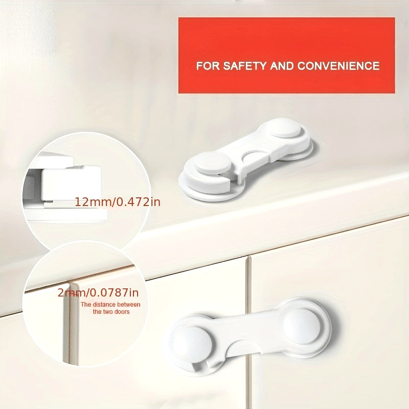 Set of 3/6 Safety Drawer Locks, Adjustable Cabinet Locks - Perfect Christmas or Thanksgiving Day Gift