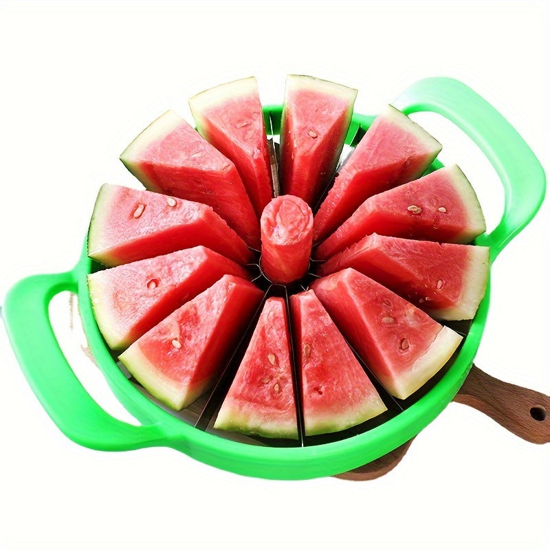 Stainless Steel Watermelon Slicer by Laoyeboubi - Featuring an Easy-Grip, Non-Slip Handle for Use in Home & Commercial Kitchens - Ideal for Festive Halloween & Christmas Celebrations