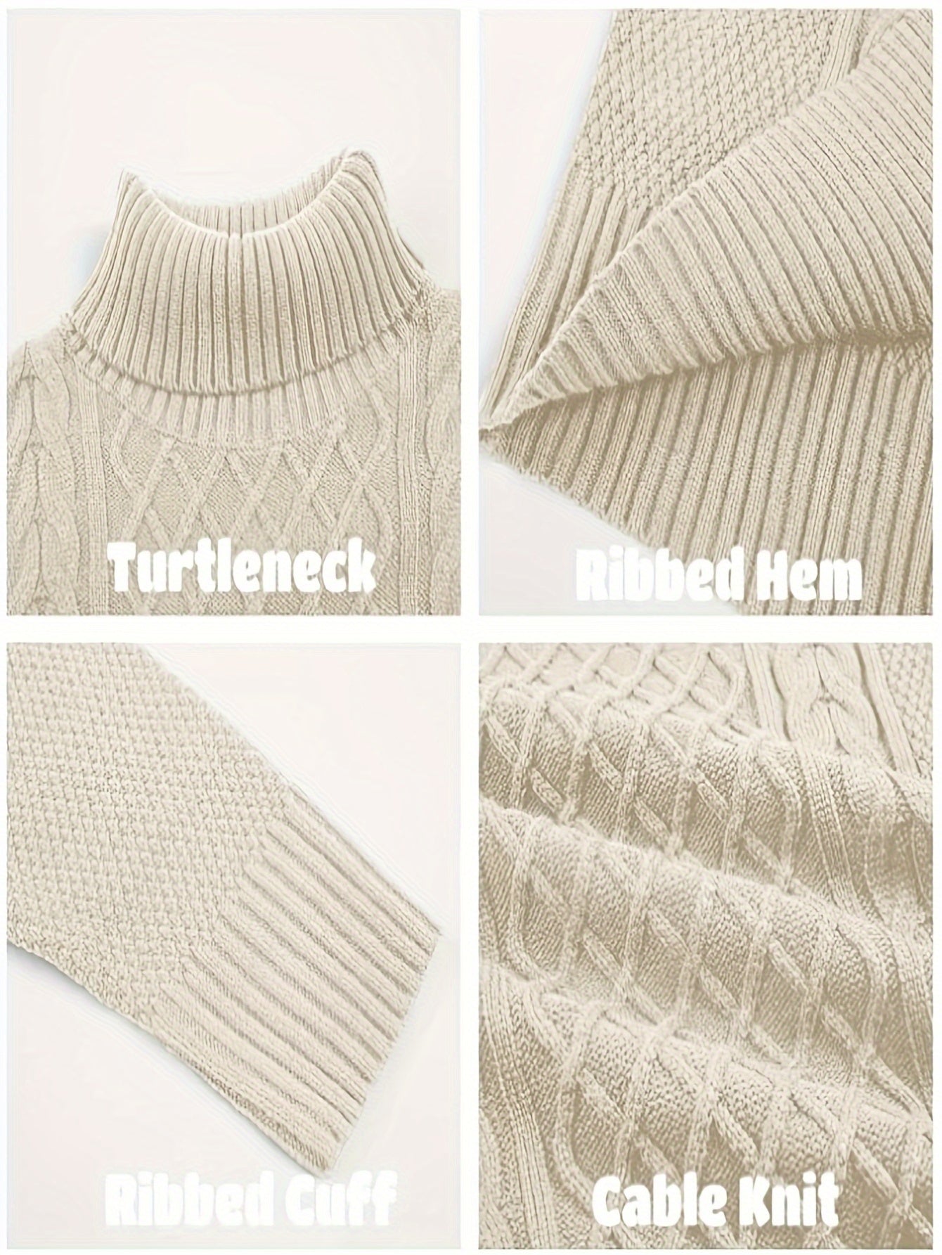 Basic turtleneck sweater for men in winter.