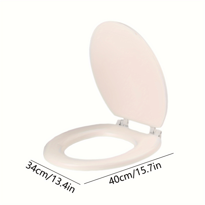 Soft and durable toilet seat cover with quick release, secure fit, anti-slip, and easy to clean, suitable for standard toilets in both home and commercial settings.