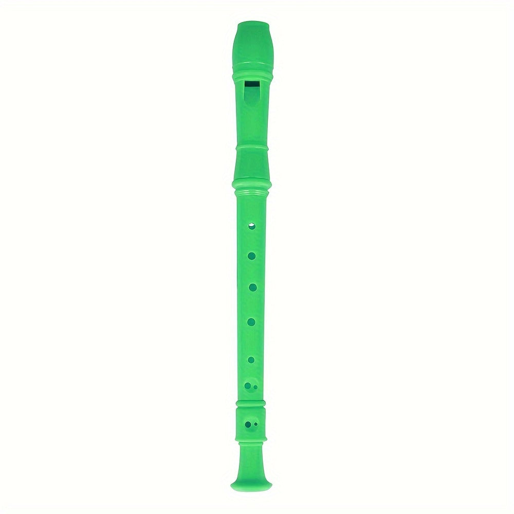 Beginners soprano recorder in G key with 8 holes, cleaning rod, made of ABS resin.