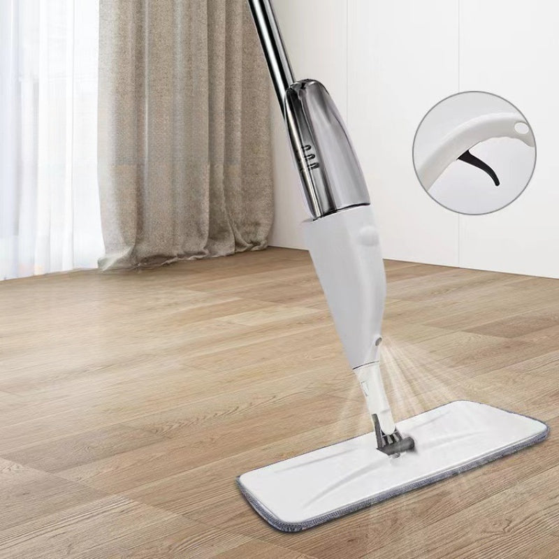 The Self-Cleaning Spray Mop is a convenient solution for hands-free washing. It can be used as a dual-use wet and dry flat mop for the living room. This lazy mop makes water dispensing easy and hassle-free.