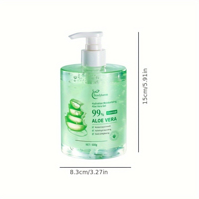 Moisturizing Aloe Vera Gel protects and refreshes the skin after sun exposure, prevents dryness and roughness, and is non-greasy. Suitable for both men and women, it is easy to use.