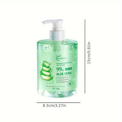 Moisturizing Aloe Vera Gel protects and refreshes the skin after sun exposure, prevents dryness and roughness, and is non-greasy. Suitable for both men and women, it is easy to use.