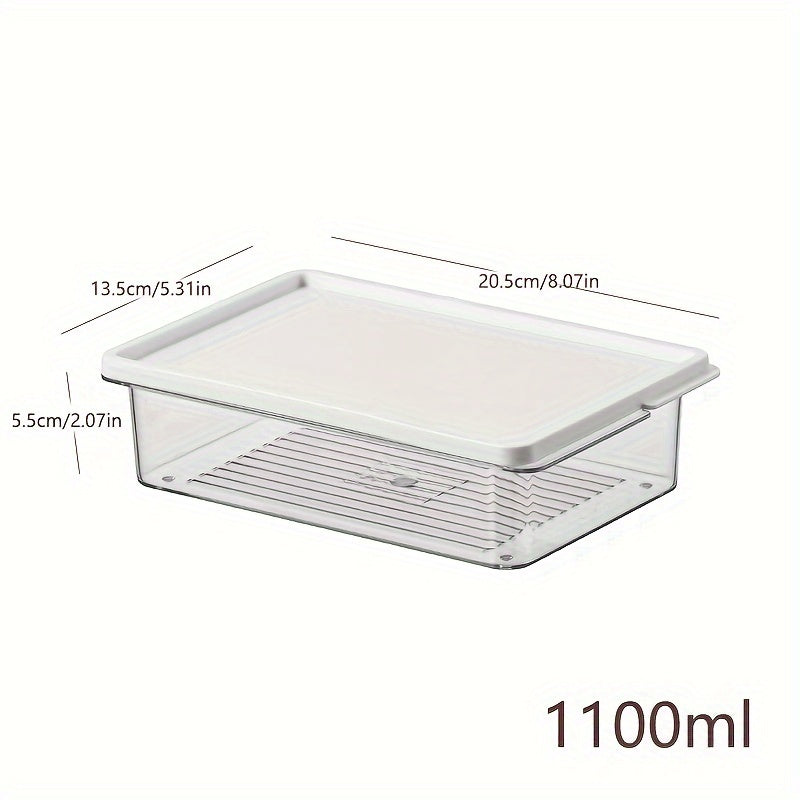 Set of PET Multipurpose Freezer Safe Storage Containers with Flip Top Lids, Includes 700ml & 1100ml Reusable Square Food Containers for Meat Storage, Freezer Safe from -20°C to -70°C.