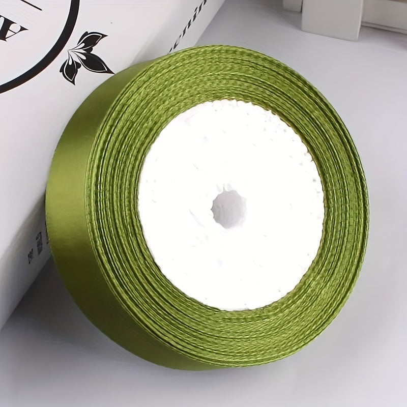 25 yards of 2.5cm wide satin ribbon for headbands, gift wrapping, and crafts.