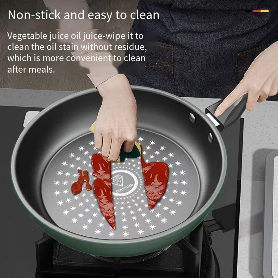 Durable Non-Stick Frying Pan Set with Lid - Easy to Clean, Suitable for Gas & Induction Stove Tops, Ideal for Cooking Healthy Meals