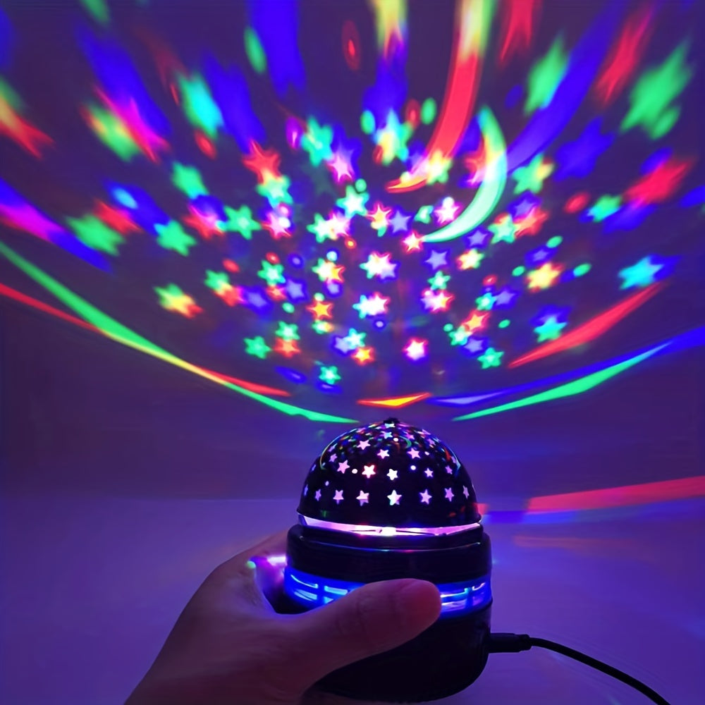 1pc Star Projector Night Light for Adults' Bedroom, Decoration, Birthday, or Party.