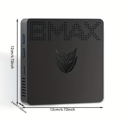 BMAX B1 PRO Mini PC - 8GB RAM, 128GB SSD, Intel N4000 Processor, Windows 11 Pro, Integrated Intel Graphics, Wi-Fi Connectivity, European Plug.