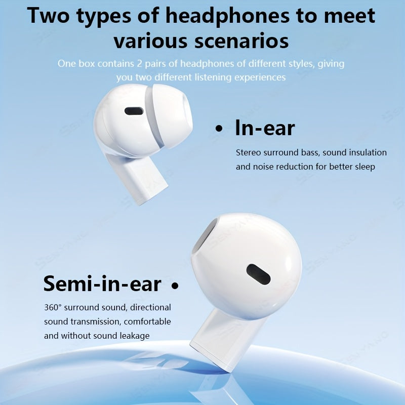 Senyang True Wireless In-Ear Gaming Headphones with Touch Control, HD Calling, Rechargeable Battery for Android & iPhone, Sports Earphones, Noise Isolation, Smart Headphones.