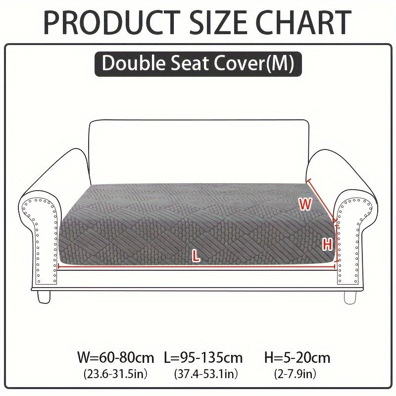 Modern polar fleece jacquard sofa slipcover with elastic band for a fitted look. Machine washable and pet-friendly. Fits sectional, armchair, loveseat, 3-seater, and 4-seater sofas. Includes armrest covers. Great Christmas gift idea.