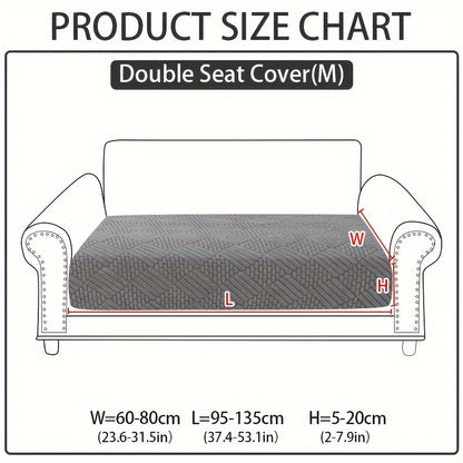 Modern polar fleece jacquard sofa slipcover with elastic band for a fitted look. Machine washable and pet-friendly. Fits sectional, armchair, loveseat, 3-seater, and 4-seater sofas. Includes armrest covers. Great Christmas gift idea.