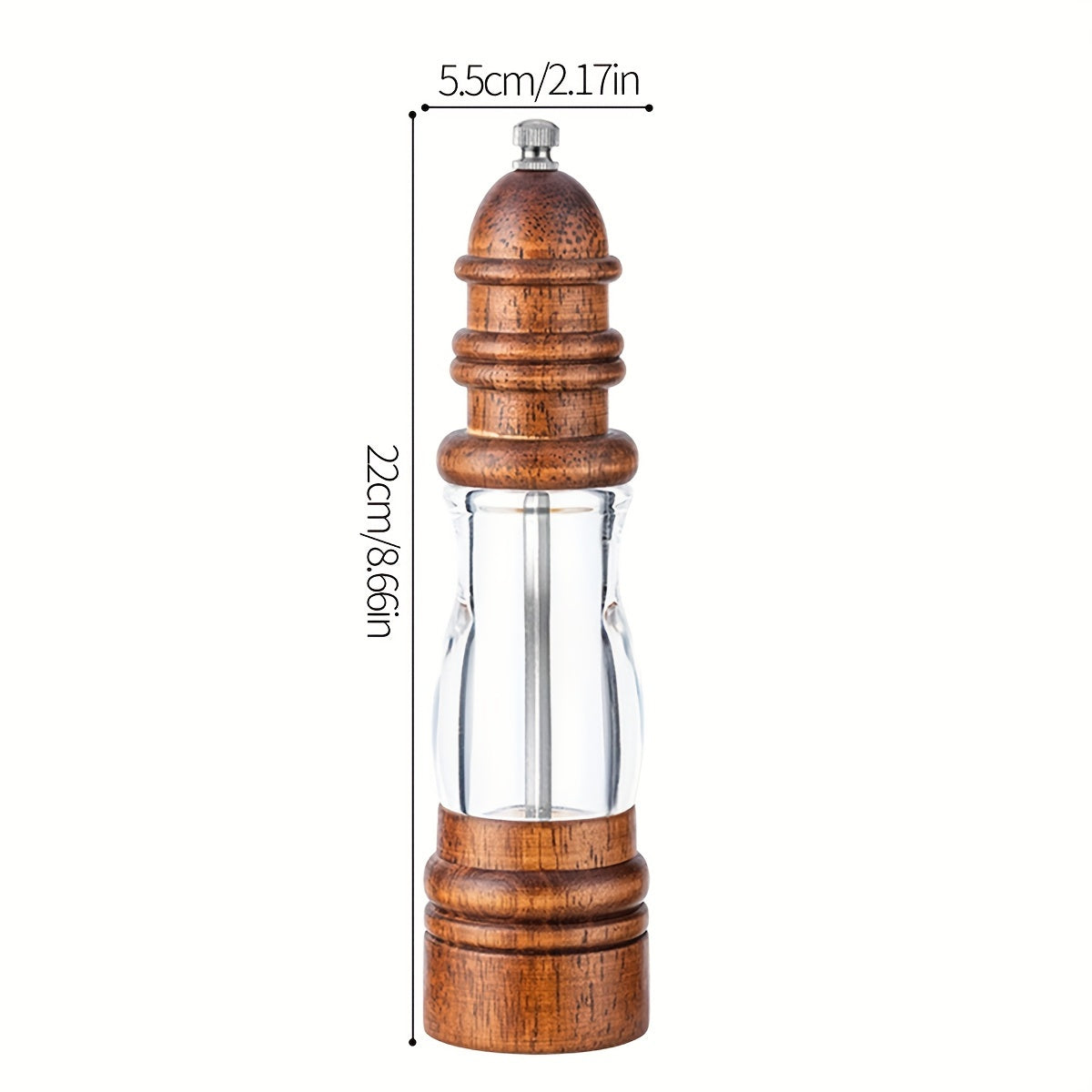 Ideal for home and restaurant use, this premium manual pepper grinder is made from solid wood and is perfect for grinding black pepper, Sichuan pepper, and sea salt. A must-have kitchen gadget for pepper enthusiasts.