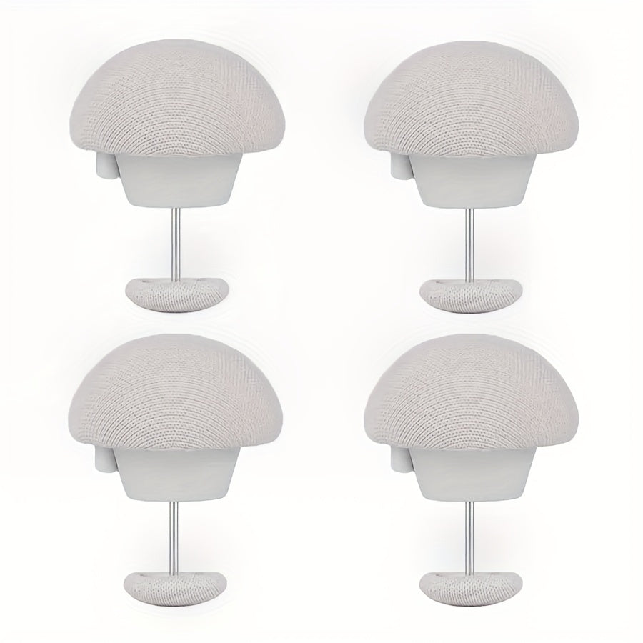 Ensure a comfortable sleep with our 4-Pack Mushroom Shaped Duvet Clips. These clips feature an easy one-key unlock system for quick assembly, invisible design for sleek styling, and are made with pure fabric for a luxurious feel. Spot-clean care makes