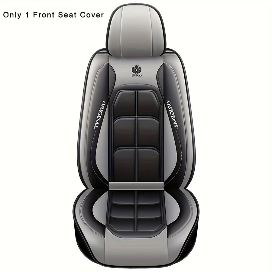 Luxury PU Leather Car Seat Covers - Universal Fit for Sedan and SUV - Durable, Stylish, All-Season, Hand Washable