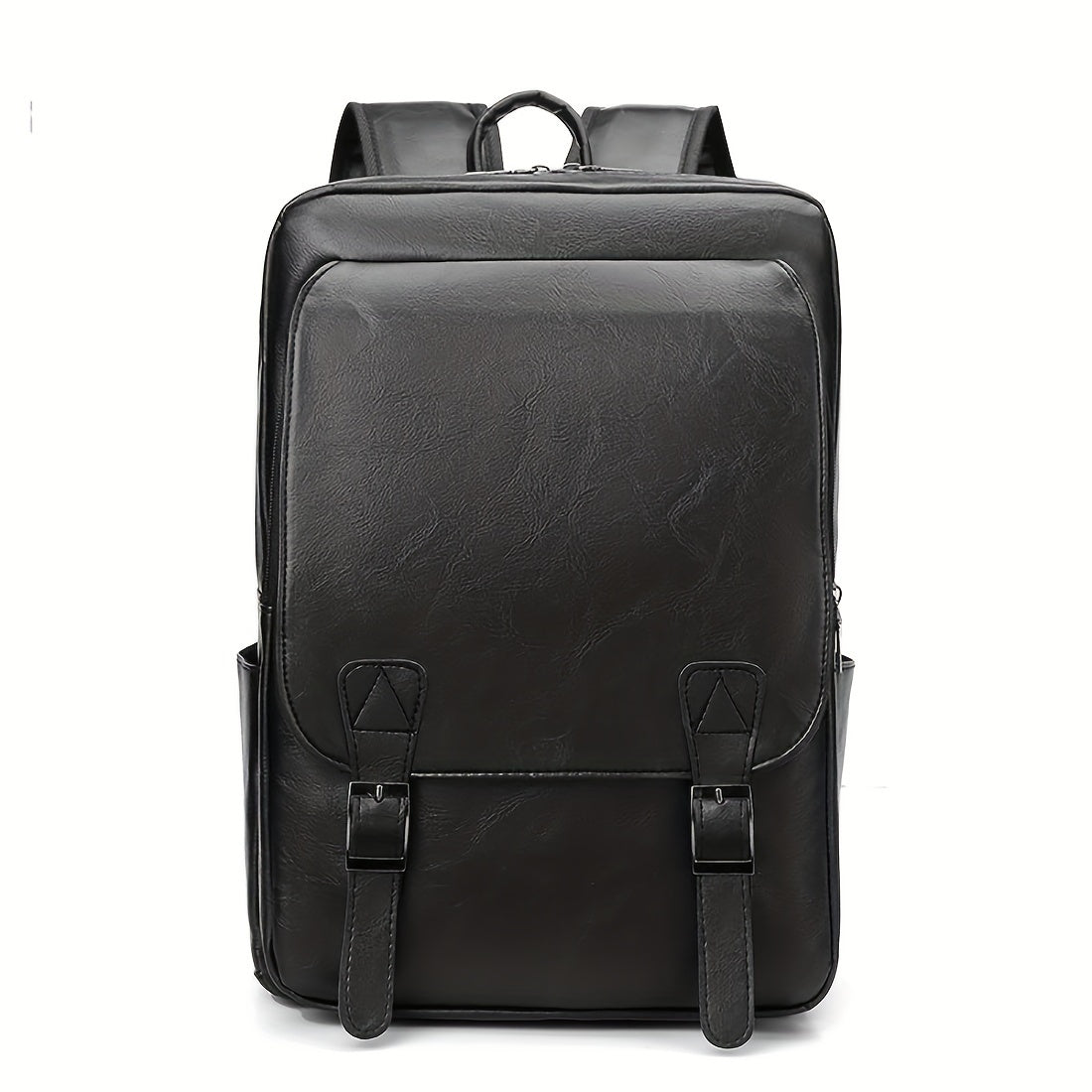 New men's backpack with genuine texture, large capacity, Korean style, suitable for business trips, computer bag, travel, and student use. This vintage-style backpack is trendy, versatile