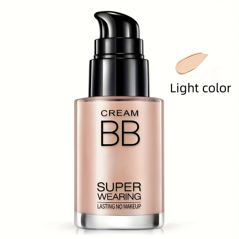 BB cream liquid foundation with long-lasting flawless finish, medium coverage, and moisturizing properties. Suitable for all skin types. Great holiday gift for women.