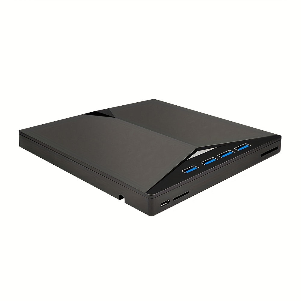 Portable USB 3.0 DVD Drive: Burn, Play & Compatible with Laptop/Desktop/PC/Mac OS