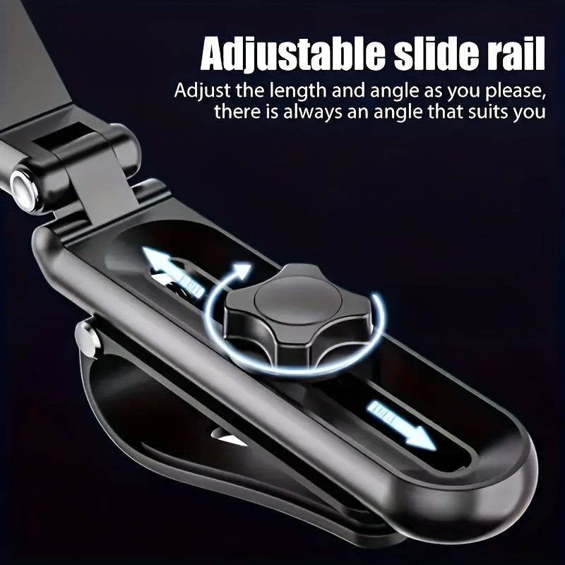 Durable ABS car phone holder that rotates 1080°, suitable for multiple settings.