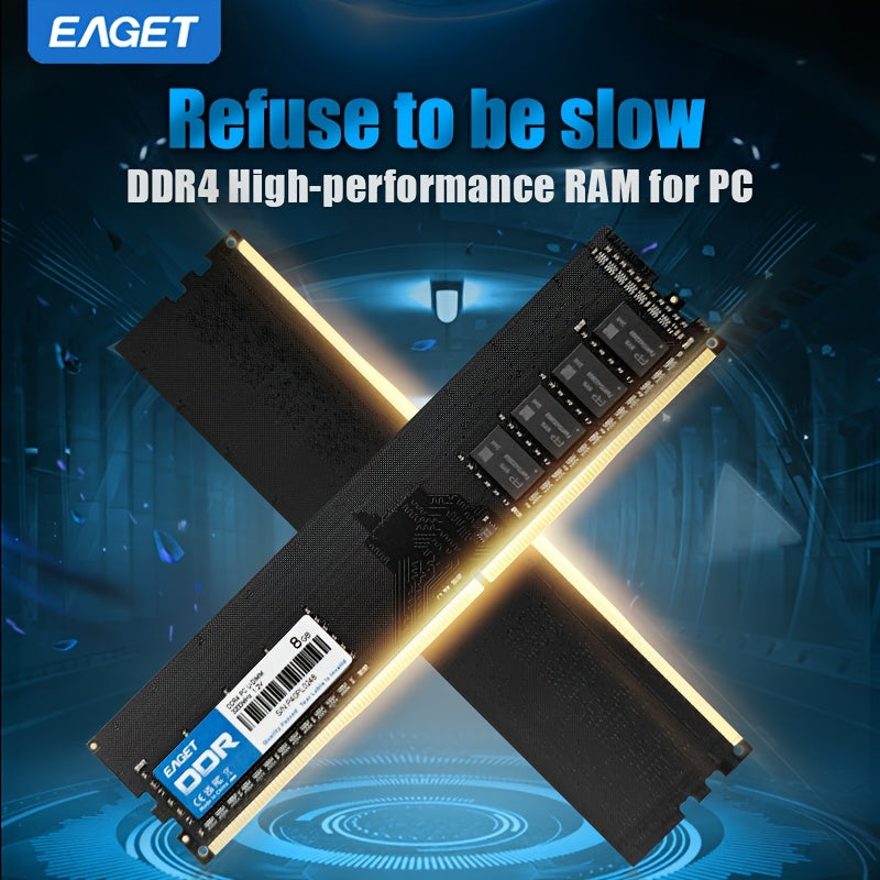 EAGET DDR4 RAM: 8GB/16GB, 3200MHz, 1.2V, UDIMM Desktop Memory for Intel & AMD Motherboards