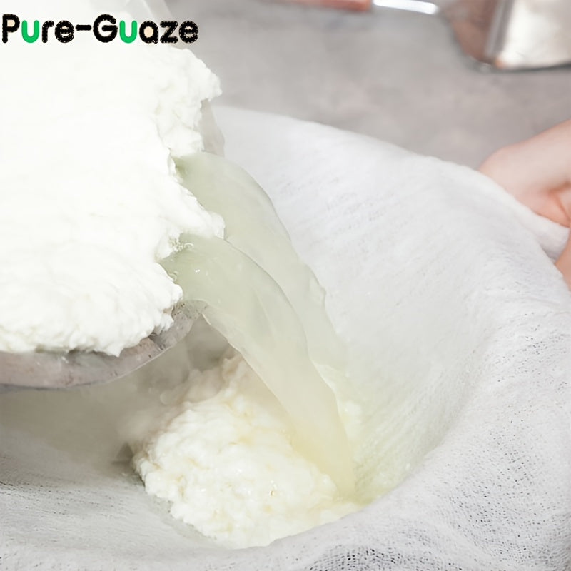 Get two pieces of high-quality Grade 10 White Cheesecloth, perfect for cooking, baking, juicing, and straining. These reusable, food-safe muslin cloths are essential in any kitchen, coming in three different sizes (0.91, 1.83, and 2.74 meters). Use them