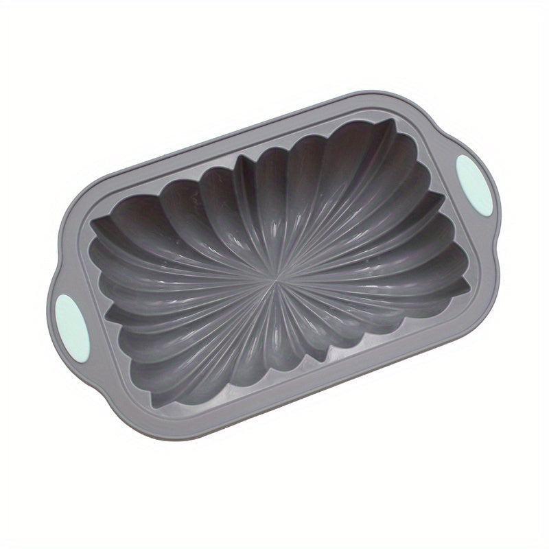 One Flower Rectangle Cake Pan (27.79cmx16.38cm) made of silicone for baking, a versatile tool for your kitchen. Perfect for baking cakes in the oven, this pan is a must-have for any home baker.