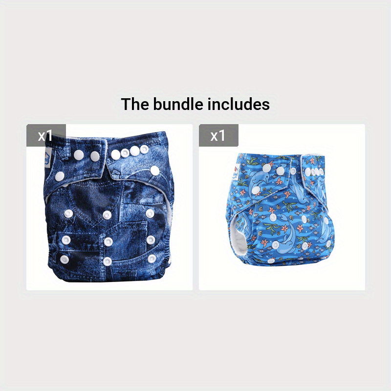 Adjustable Pocket Cloth Diapers for Baby Girls & Boys - Reusable and Waterproof