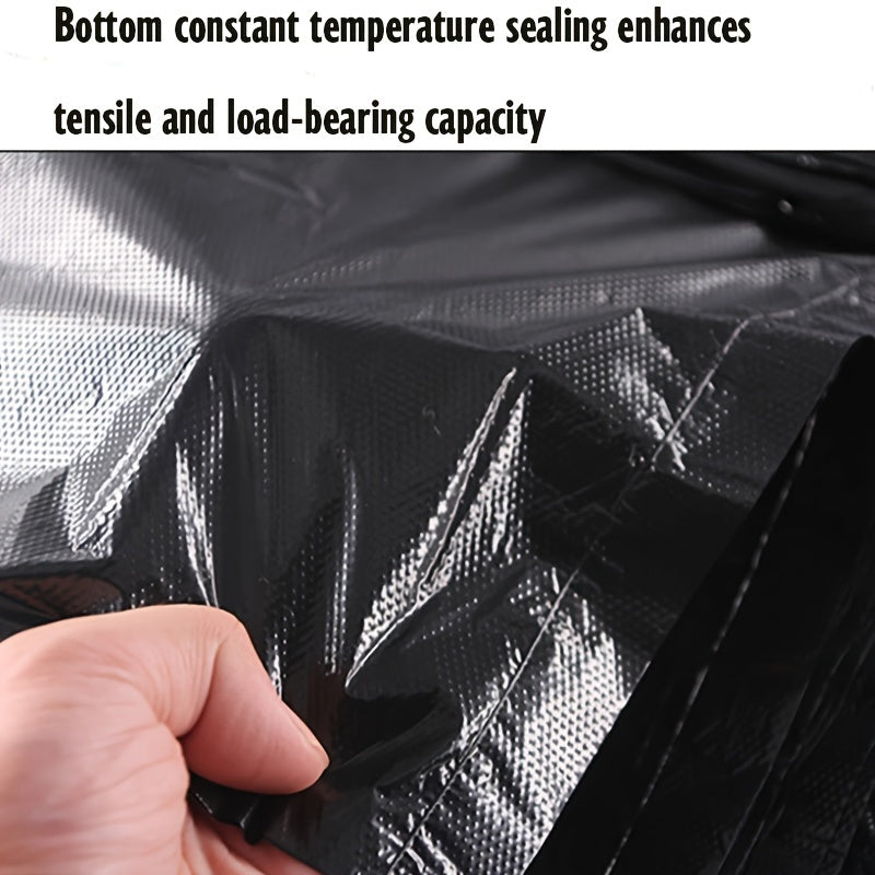 "50 pieces of 7-gallon and 30-gallon disposable garbage bags. These thickened bags are ideal for outdoor, industrial, hotel, courtyard, and other disposal needs.