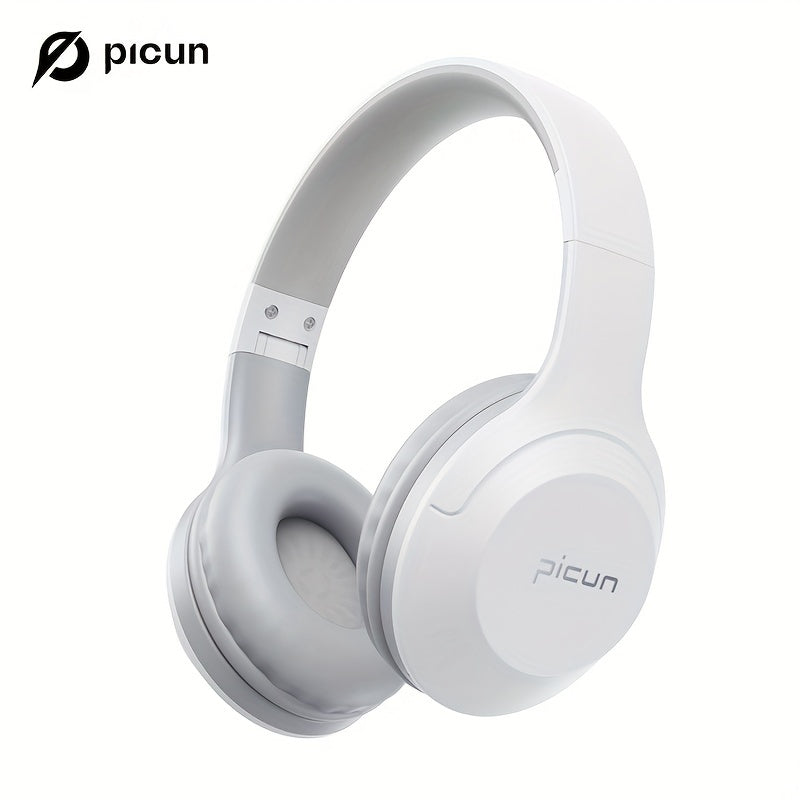 Picun B-01S Wireless Headphones: HD Stereo Sound, Built-in Microphones, Deep Bass, 46 Hours Playtime, Foldable Lightweight design, TF/Cellphone/PC/Home.