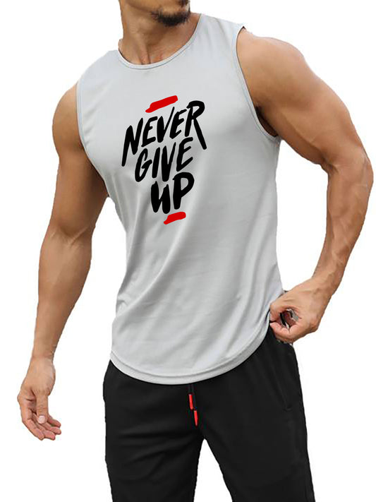 Men's Summer Muscle Tank Top - Breathable, Sweat-Wicking, Loose-Fit for Gym & Basketball Training, Quick-Dry, Sleeveless