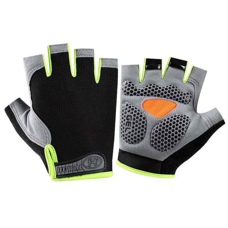 1 Pair of Ximax Half-Finger Fitness Gloves for Outdoor Sports, Non-Slip and Breathable