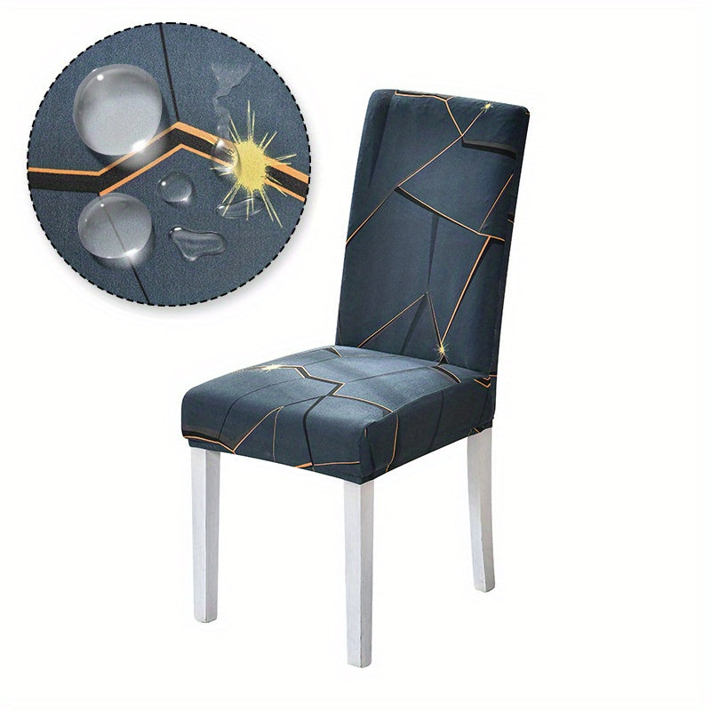 Waterproof spandex elastic table and chair cover set, available in 1, 4, or 6 pieces, 130g/GPS.