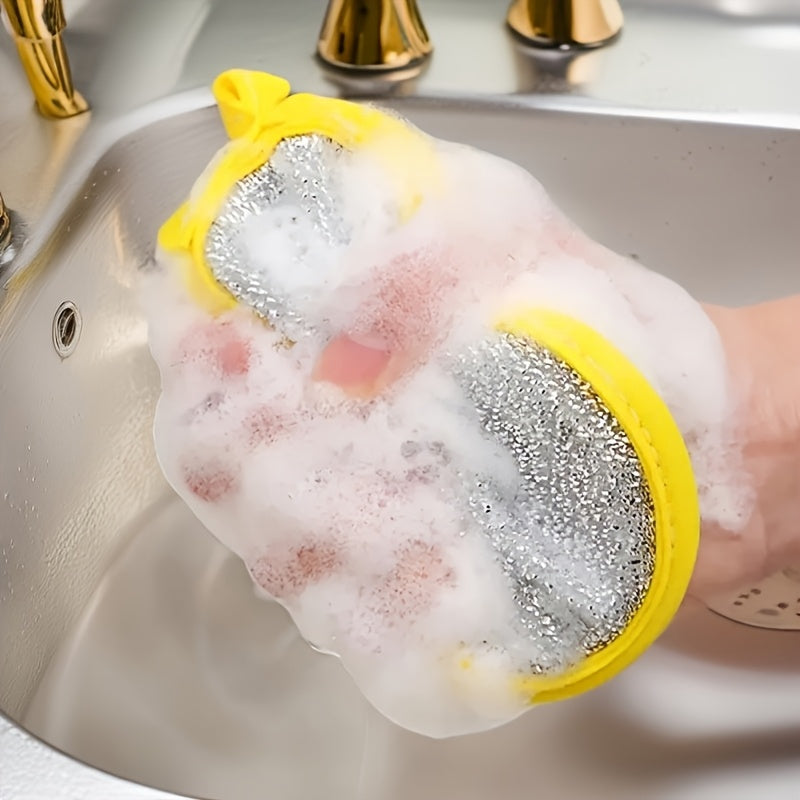 Double-sided cleaning sponge set for household kitchen, hotels, and apartments. This versatile and reusable sponge is essential for all your cleaning needs. Suitable for major holiday decorations like Christmas, Halloween, Easter, Diwali, and