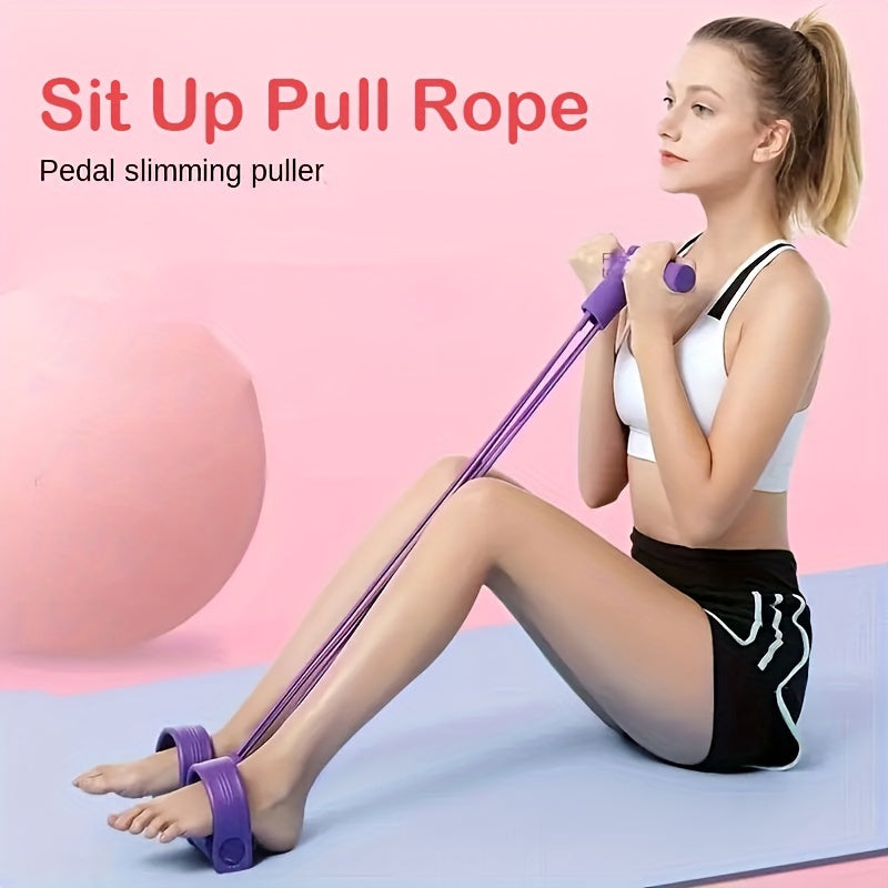 Home workout pedal for slimming waist, with foam tension device. Suitable for outdoor sports and fitness, no battery required.